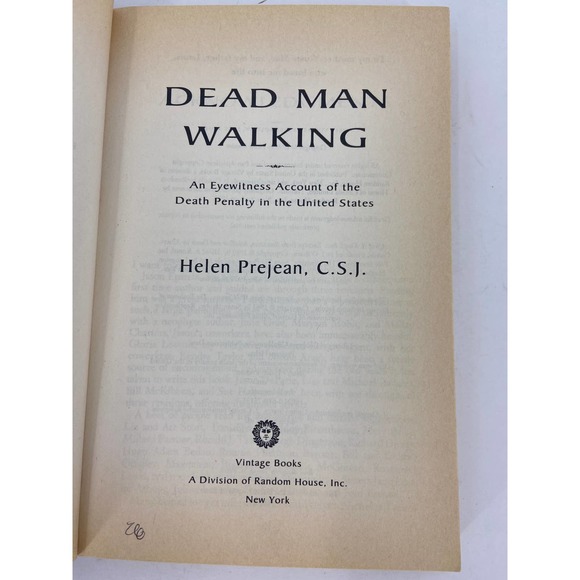 Dead Man Walking by Sister Helen Prejean 1994 First Vintage Book Edition PB - Picture 4 of 6